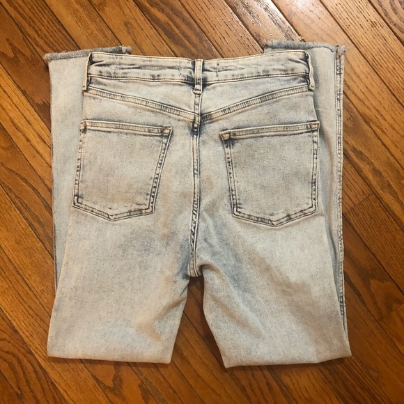 NWOT Free People Jeans Raw High Rise Jeggings - Picture 6 of 6